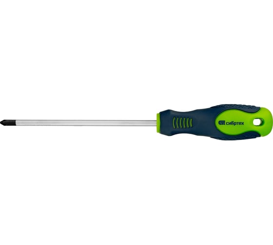 Изображение товара Отвертка СИБРТЕХ Ph2x150 мм, CrV, 2-х компонентная рукоятка 11847