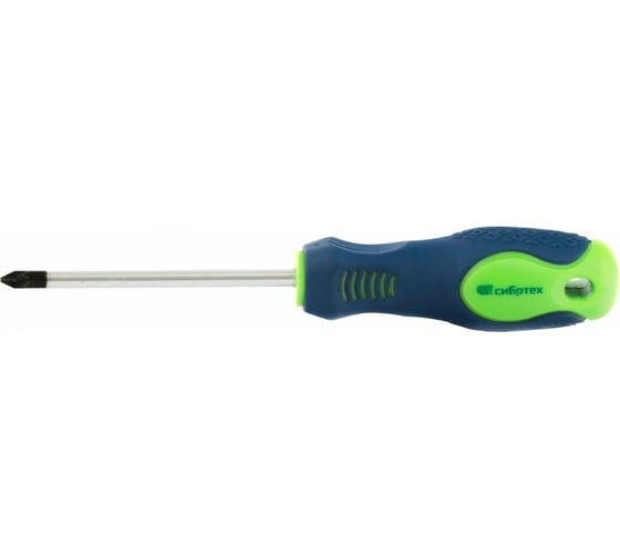 Изображение товара Отвертка СИБРТЕХ Pz1x80 мм, CrV, 2-х компонентная рукоятка 11877