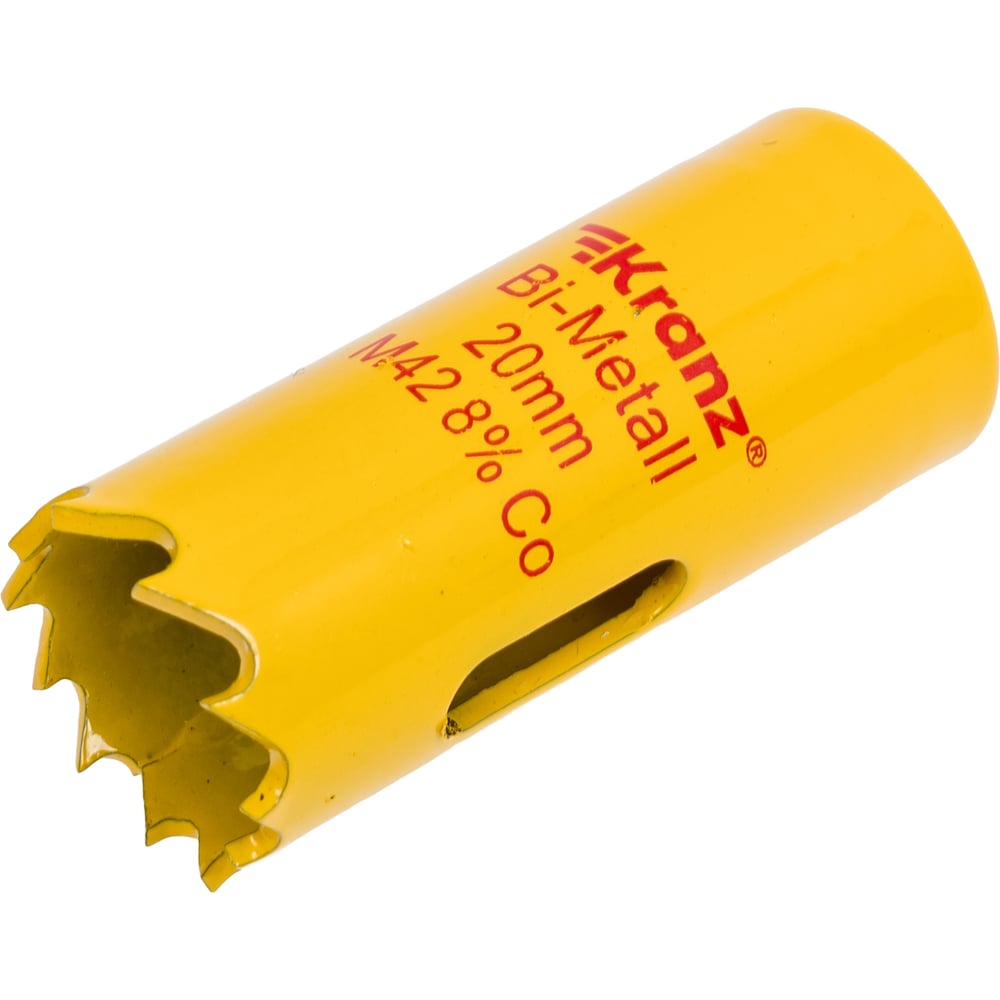 Изображение товара Коронка биметаллическая 20 мм KRANZ KR-92-0207 универсальная для дерева, металла и пластика