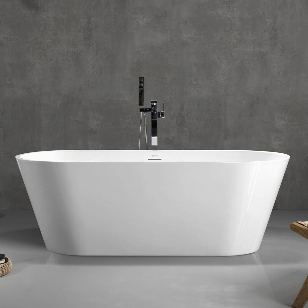 Изображение товара Акриловая ванна ABBER AB9320-1.6 овальная современная белая