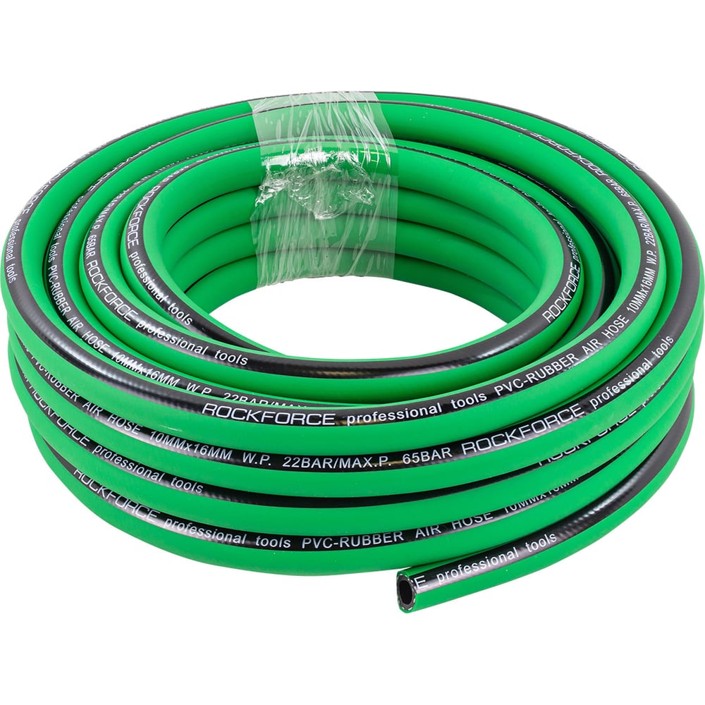 Изображение товара Шланг воздушный ПВХ армированный 10х16 мм 10 м ROCKFORCE RF-AHC-52H