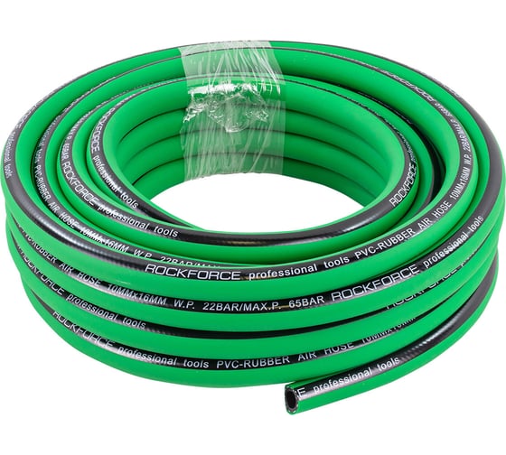 Изображение товара Шланг воздушный ПВХ армированный 10х16 мм, 10 м ROCKFORCE RF-AHC-52H(1698)