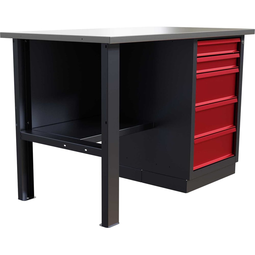 Изображение товара Слесарный однотумбовый верстак IRONMEBEL worky wk-5 1200