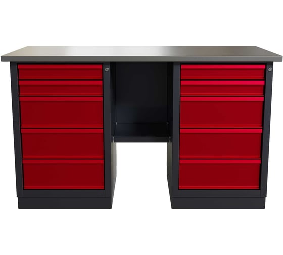 Изображение товара Слесарный двухтумбовый верстак IRONMEBEL worky wk-5/wk-5 1400 M-IM00179K