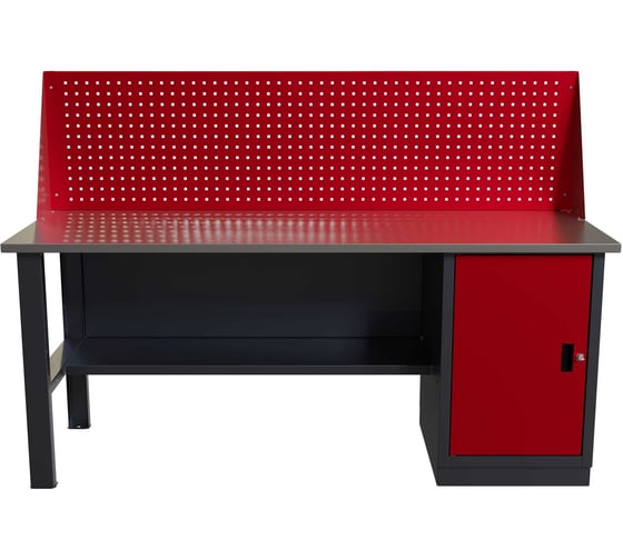 Изображение товара Слесарный однотумбовый верстак IRONMEBEL worky wk-0 1900 с экраном M-IM00156K