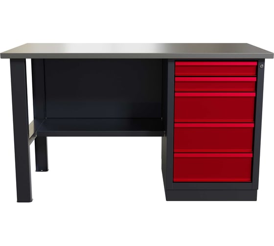 Изображение товара Слесарный однотумбовый верстак IRONMEBEL worky wk-5 1400 M-IM00131K