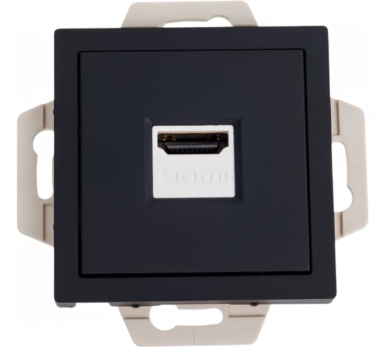 Изображение товара Механизм розетки Systeme Electric Atlasdesign карбон hdmi, ATN001080