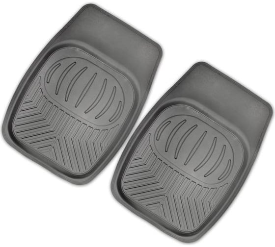 Изображение товара Коврик салона SKYWAY Rain-2, 2 предмета, ванночка, полиуретановый, серый S01701017