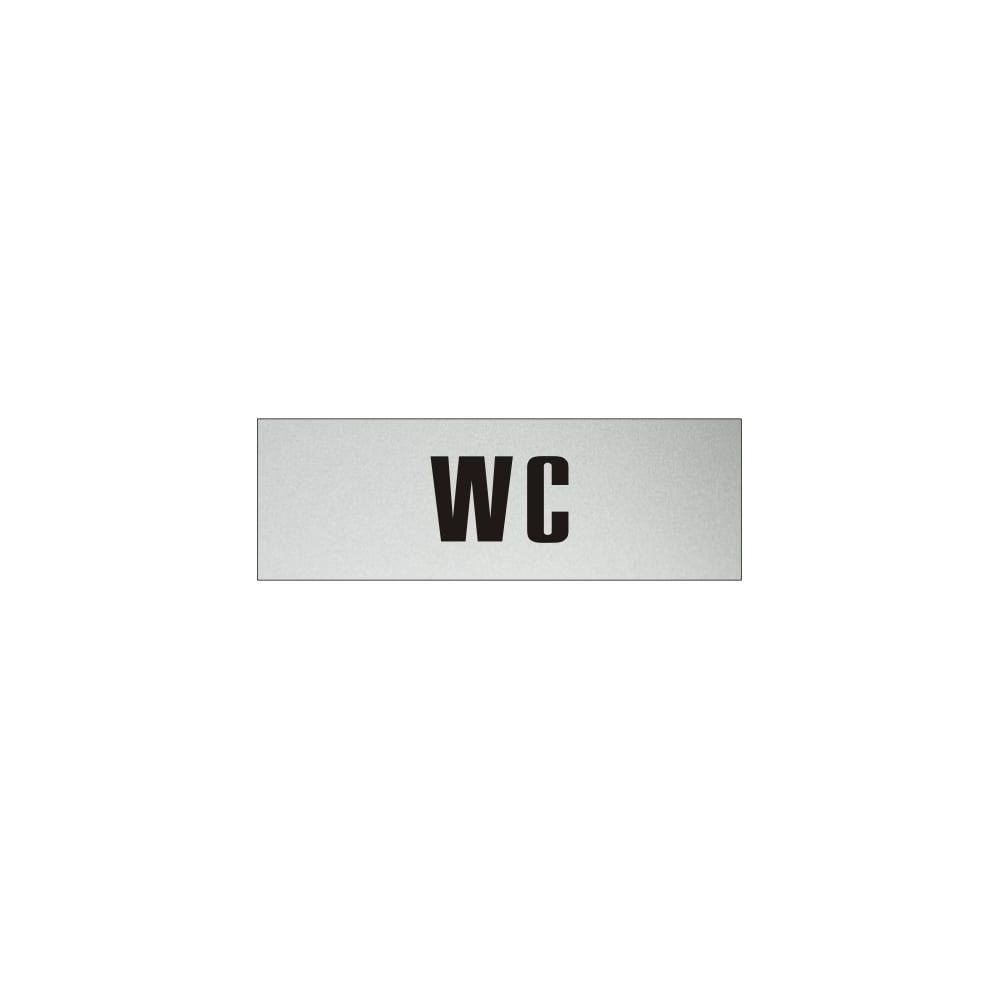 Изображение товара Информационная табличка на дверь GRM прямоугольная WC 300x100 мм