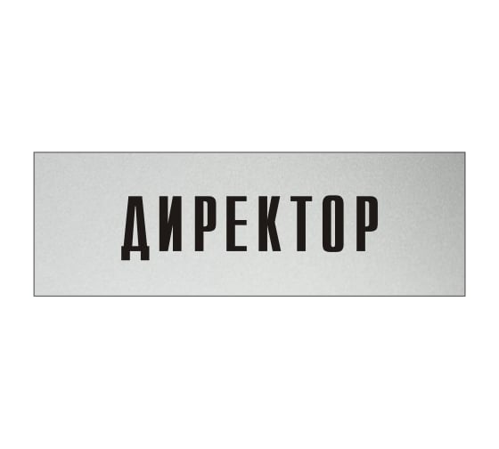 Изображение товара Информационная табличка на дверь GRM прямоугольная «Директор» д3 300x100 мм 218000115-3