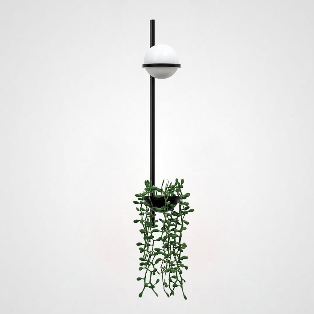 Изображение товара Бра IMPERIUMLOFT PALMA Wall lamp 1 шар + 1 вазон вертикальная 168496-22