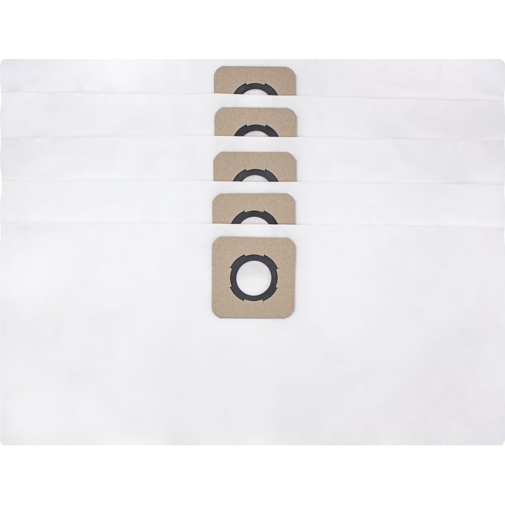 Изображение товара Мешки для пылесоса 20л 5шт промышленные Denzel, P.I.T., Диолд ROCKSTAR R51(5)