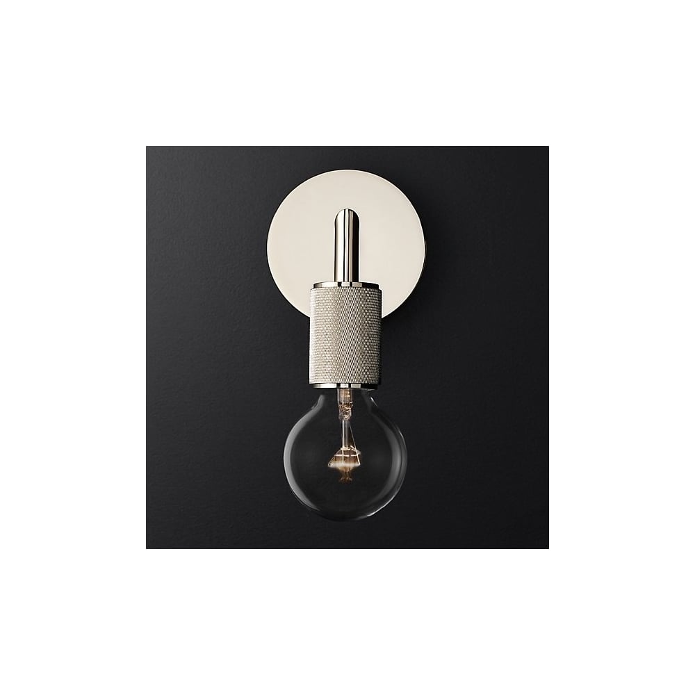 Изображение товара Бра IMPERIUMLOFT RH Utilitaire Single Sconce Silver 123286-22