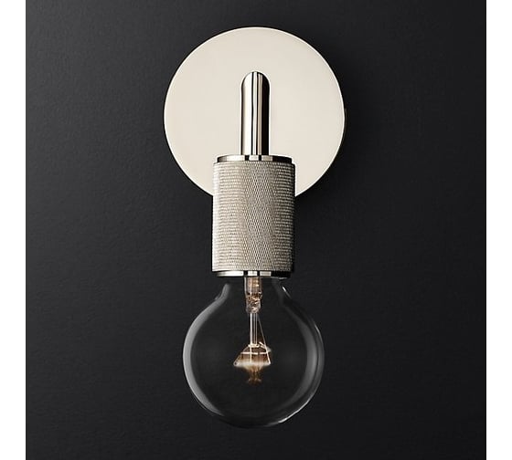 Изображение товара Бра IMPERIUMLOFT RH Utilitaire Single Sconce Silver 123286-22