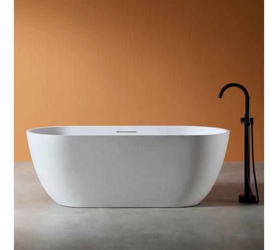 Изображение товара Ванна из искусственного камня ABBER Frankfurt белая матовая AM9941