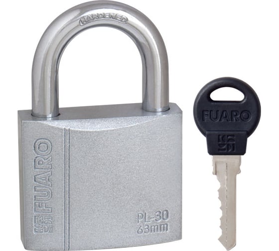Изображение товара Навесной замок Fuaro PL-3063 63 мм 3 англ. кл. БЛИСТЕР 26343