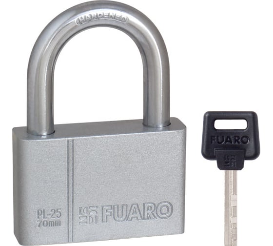 Изображение товара Навесной замок Fuaro PL-2570 70 мм 4 фин. кл. БЛИСТЕР 26397