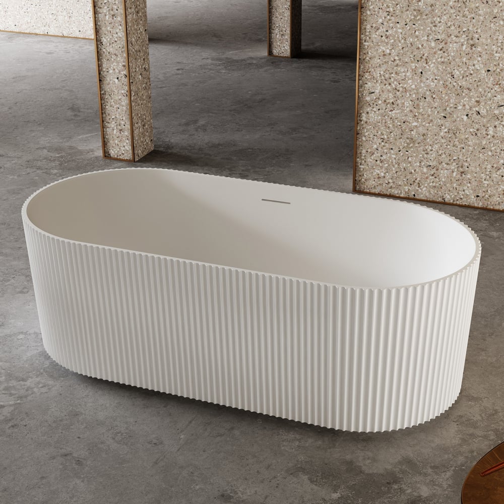 Изображение товара Ванна из искусственного камня ABBER Stein белая матовая