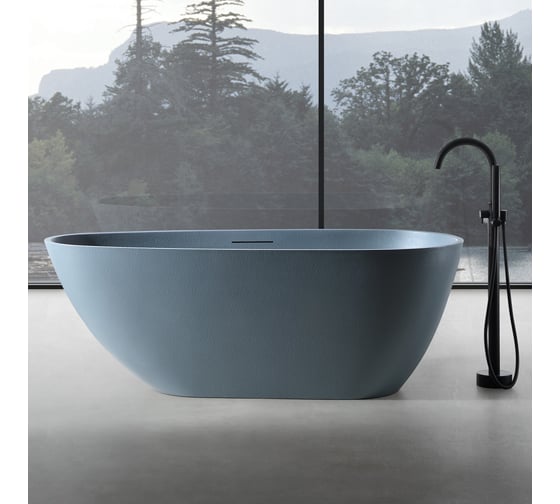 Изображение товара Ванна из искусственного камня ABBER Dortmund серая матовая AM9911G