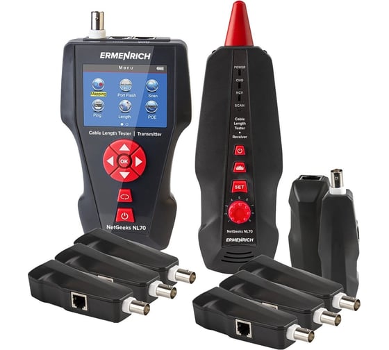 Изображение товара Измеритель длины кабеля Ermenrich netgeeks nl70 82555
