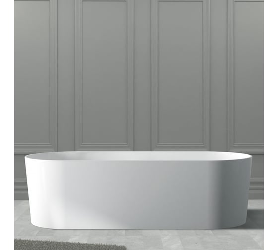 Изображение товара Ванна из искусственного камня ABBER Stein белая матовая AS9614