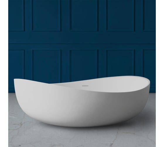 Изображение товара Ванна из искусственного камня ABBER Stein белая матовая AS9639