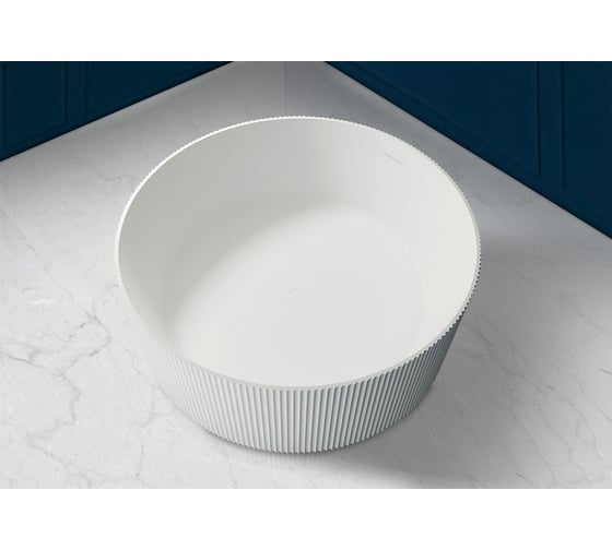 Изображение товара Ванна из искусственного камня ABBER Stein белая матовая AS9679