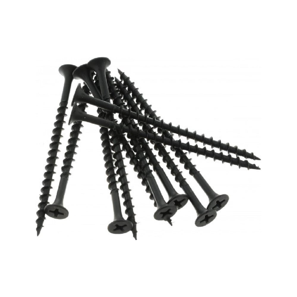 Изображение товара Саморез по дереву Dr Bronz черный острый 3,8x65 мм уп 10 кг