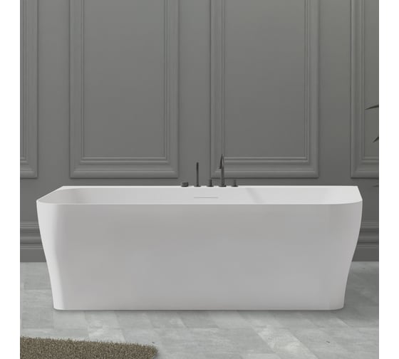 Изображение товара Ванна из искусственного камня ABBER Stein белая матовая AS9616