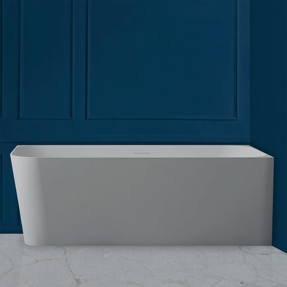 Изображение товара Ванна из искусственного камня ABBER Stein белая матовая AS9621-1.7 R угловая