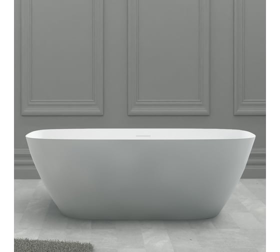 Изображение товара Ванна из искусственного камня ABBER Stein белая матовая AS9612-1.7
