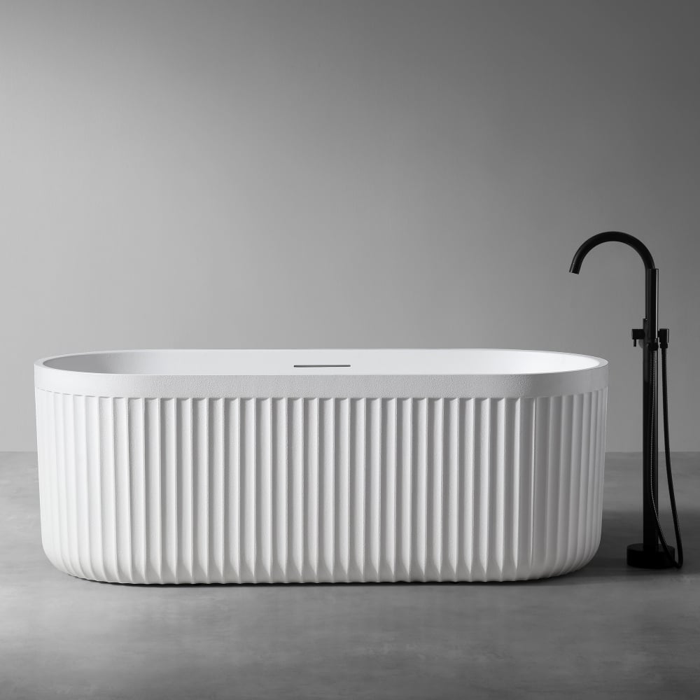 Изображение товара Ванна из искусственного камня ABBER Stuttgart белая матовая 1700 мм