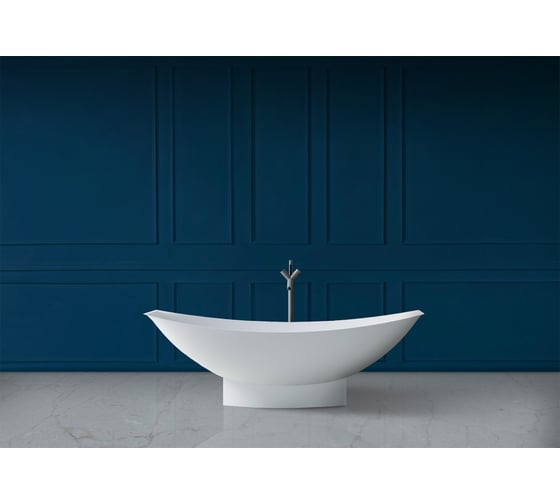 Изображение товара Ванна из искусственного камня ABBER Stein белая матовая AS9610