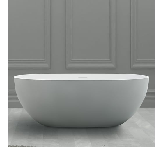Изображение товара Ванна из искусственного камня ABBER Stein белая матовая AS9624-1.5