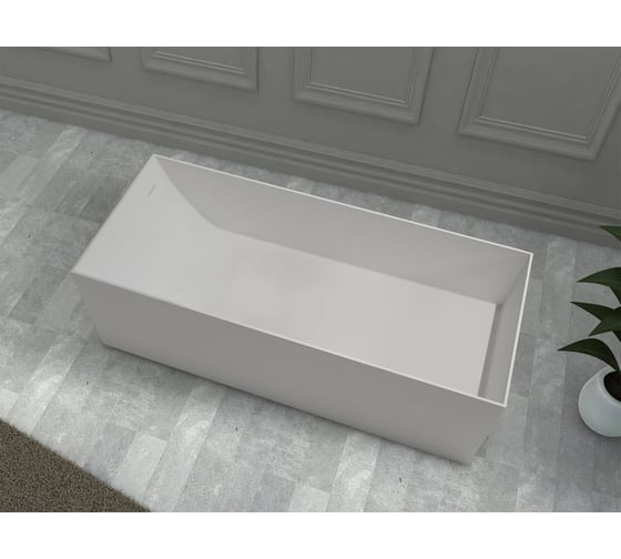 Изображение товара Ванна из искусственного камня ABBER Stein белая матовая AS9640-1.6