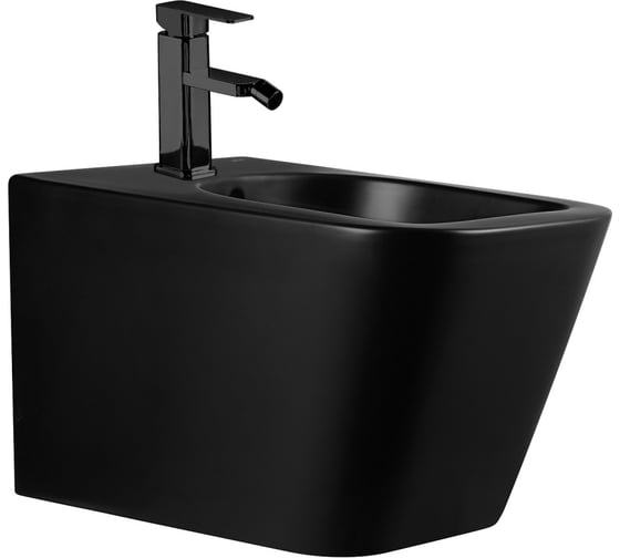 Изображение товара Подвесное биде ABBER Rechteck черное матовое AC1250MB