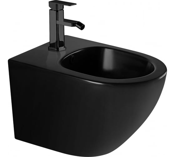 Изображение товара Подвесное биде ABBER Bequem черное матовое AC1150MB
