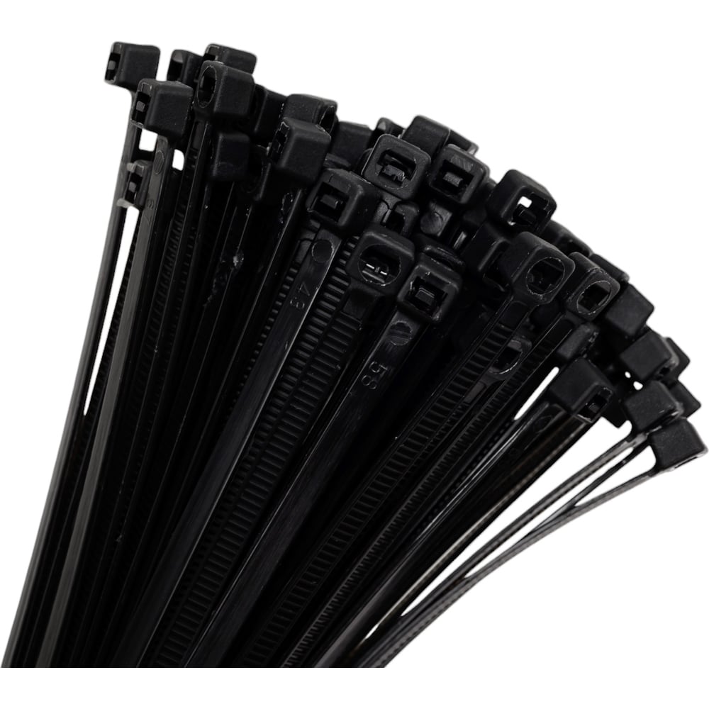 Изображение товара Нейлоновый хомут-стяжка СВК 3,6x200 мм черный 100 шт