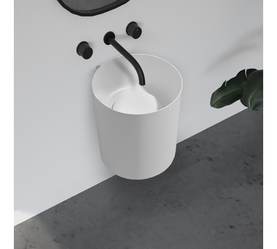 Изображение товара Подвесная раковина ABBER Stein белая матовая AS2624