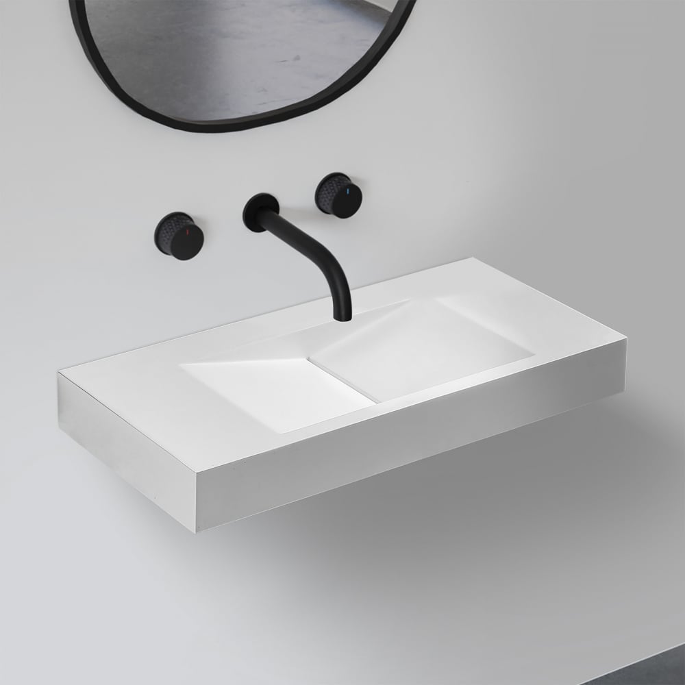 Изображение товара Подвесная раковина ABBER Stein белая матовая AS2641 для ванной комнаты