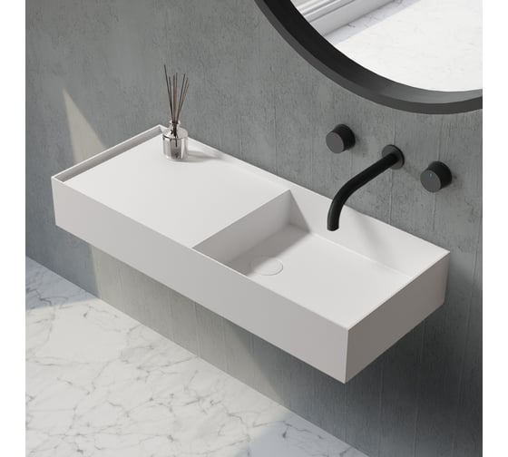 Изображение товара Подвесная раковина ABBER Stein белая матовая AS2648