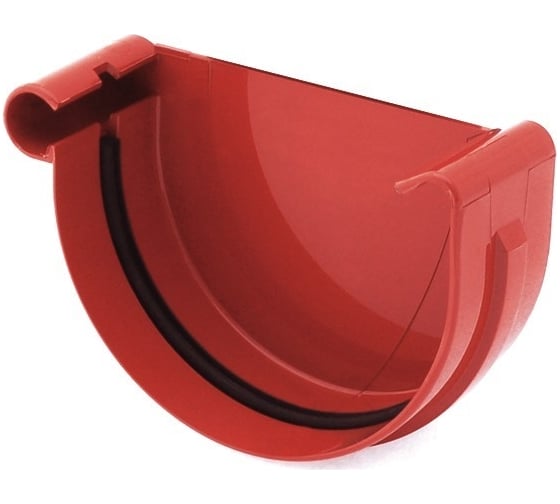 Изображение товара Заглушка желоба BRYZA левая 125 мм краcная 62-093