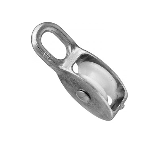 Изображение товара Одинарный блок КРЕП-КОМП шкив пластиковый 15 миллиметр /5/ 30шт бо15ф