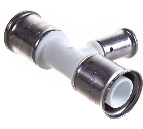 Изображение товара Переходный тройник HENCO уменьшенный в центре, ПВДФ, пресс, 26x16x26, 10PKW-261626