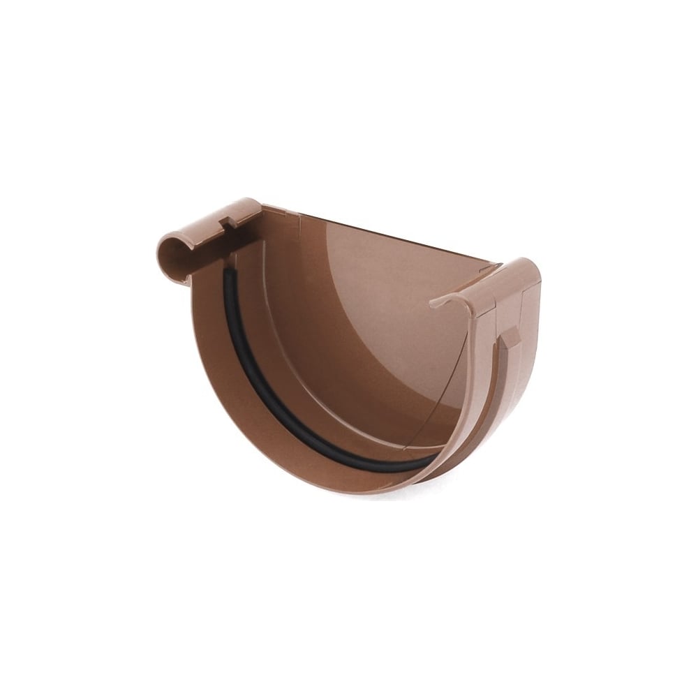 Изображение товара Заглушка желоба BRYZA левая 75 мм коричневая 60-092