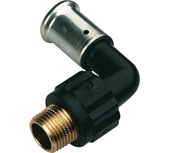 Изображение товара Угольник HENCO 90 град, ПВДФ, пресс, НР20x3/4, 5PK-2005