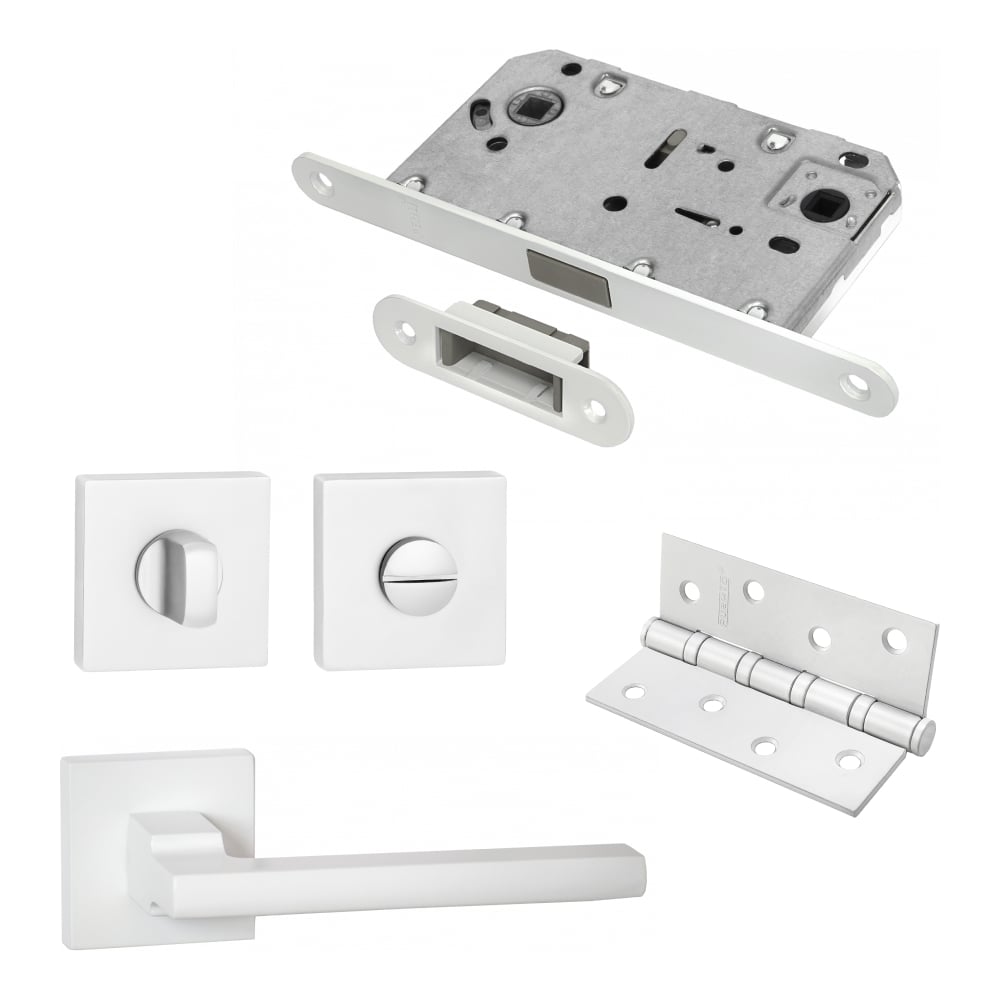 Изображение товара Комплект для межкомнатной двери PAULINIDOR 514-03, защелка петли ручки