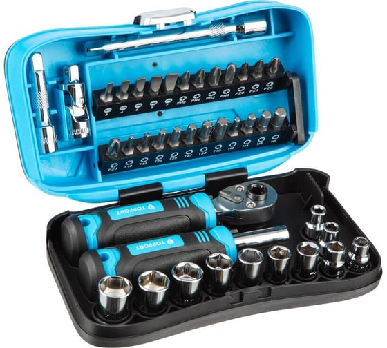 Изображение товара Отвертка с набором бит Topfort 40 предметов 1674436