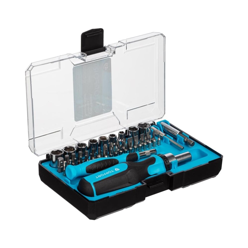 Изображение товара Отвертка с набором бит Topfort обычные + точные