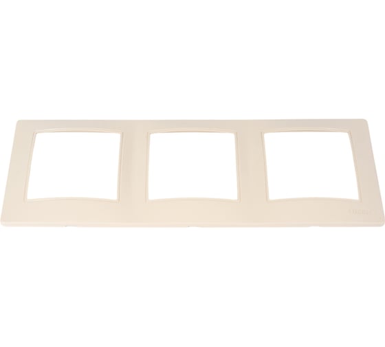 Изображение товара Универсальная рамка LUXAR Novo на 3 поста кремовая 4606400001911